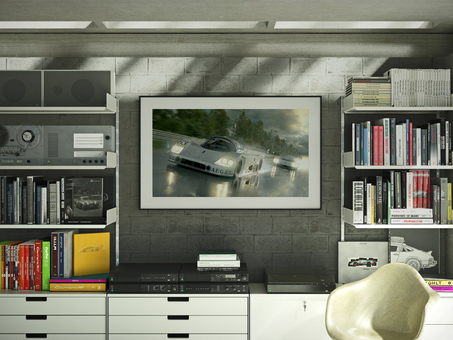 The Return of The Silver Arrows - Sauber-Mercedes C9 - 24 Hours Of Lemans 1989 - Fine Art Print