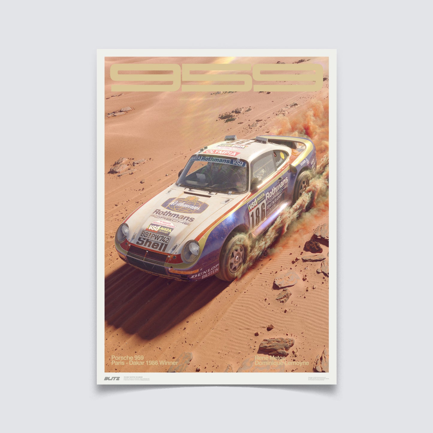 PORSCHE 959 – 1986 PARIS-DAKAR RALLY WINNER PORSCHE 959 – 2